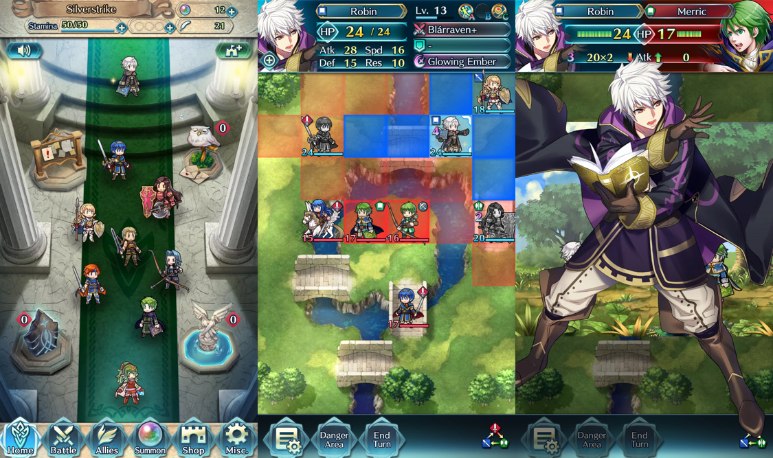 The gameplay of Fire Emblem Heroes is pretty fun! It’s cool to see high-resolution artwork for some of the older characters as well.