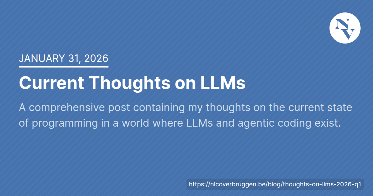 Current Thoughts on LLMs